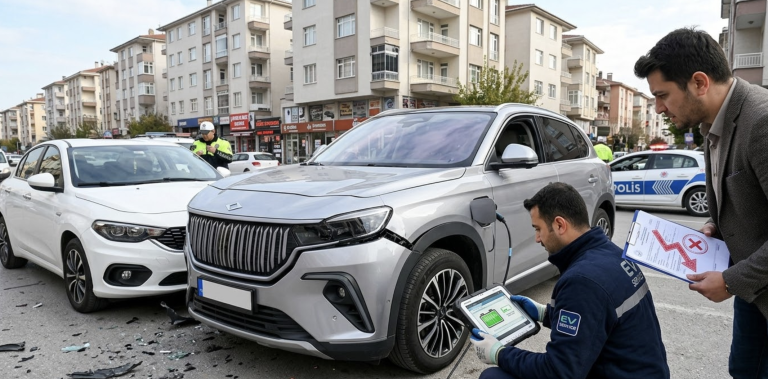 Batarya Garantisi Devam Eden Elektrikli Araçta Kaza ve Değer Kaybı